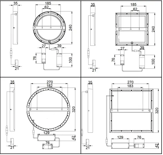resistex-759204-Ceiling-light-PLAFOLED-RD-1519lm-BL-4000K-FIG-2
