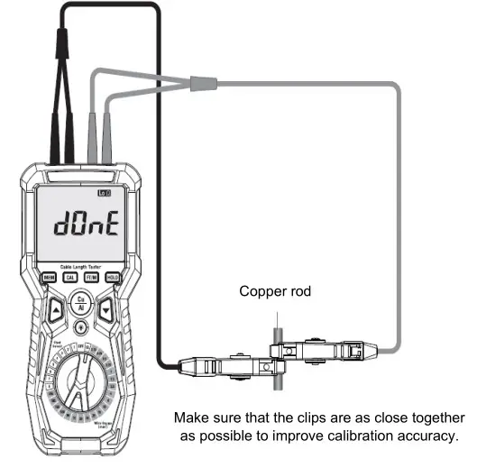 elma 6501 Cable Length Tester - Calibration procedure 1