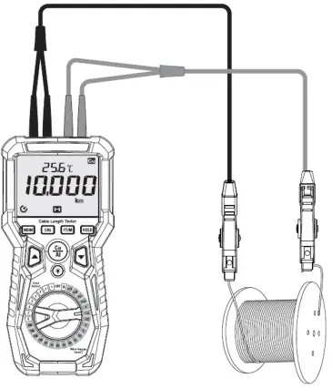 elma 6501 Cable Length Tester - Measuring cable length