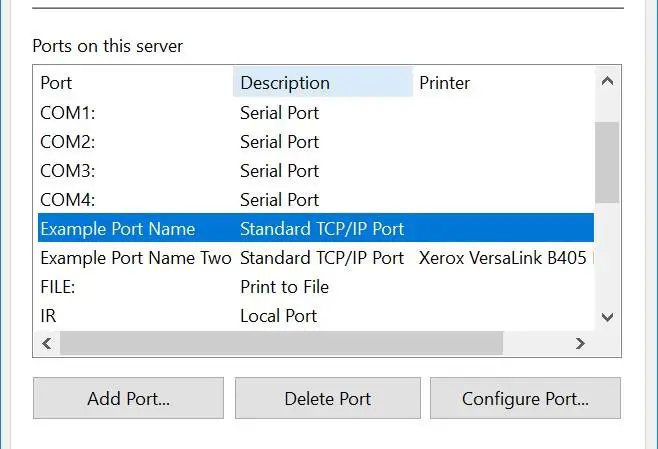 xerox-smart-start-manual-br27850 Ports on this server