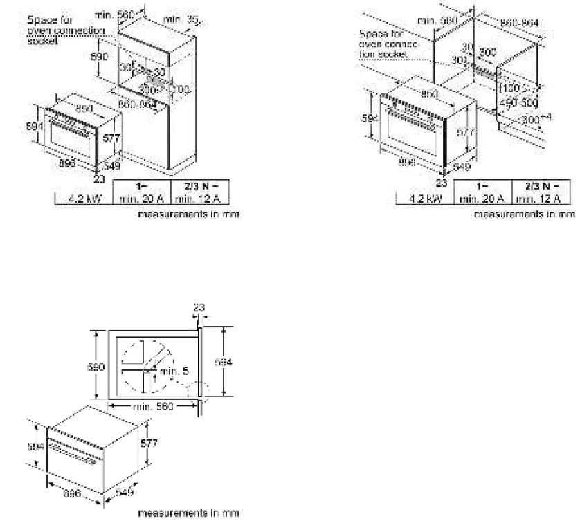 BOSCH VBD578FB0 Series 6, Built-in oven, 90 x 60 cm, Black 01