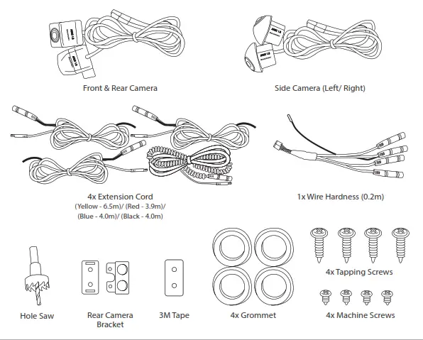 BLAUPUNKT AVMC 1.0 ALL-VIEW-MONITORING CAMERA - Accessories