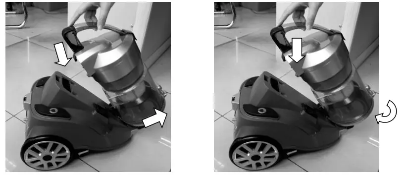 H Koenig AXO940 bagless vacuum cleaner HEPA filter EEK A 2 liter capacity - Figure 1