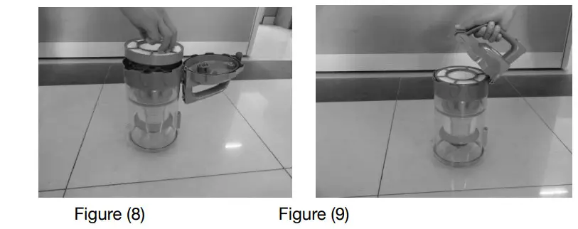 H Koenig AXO940 bagless vacuum cleaner HEPA filter EEK A 2 liter capacity - Parts 5