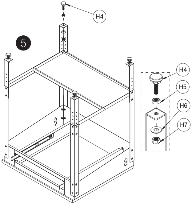 GLOBAL INDUSTRIAL 254635 Shop Desk - Figure 13