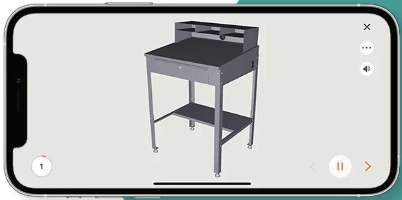 GLOBAL INDUSTRIAL 254635 Shop Desk