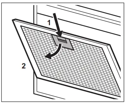 AEG DVE5671HG Rectangular Vertical Kitchen Hood with Hob2Hood System - filter1