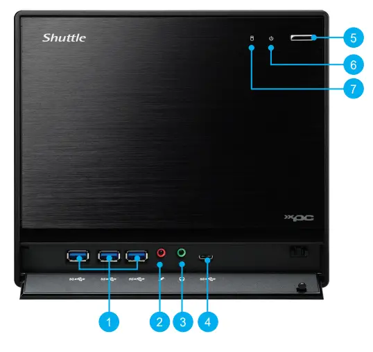 SH570R8 Series Shuttle XPC cube Mini Barebone-