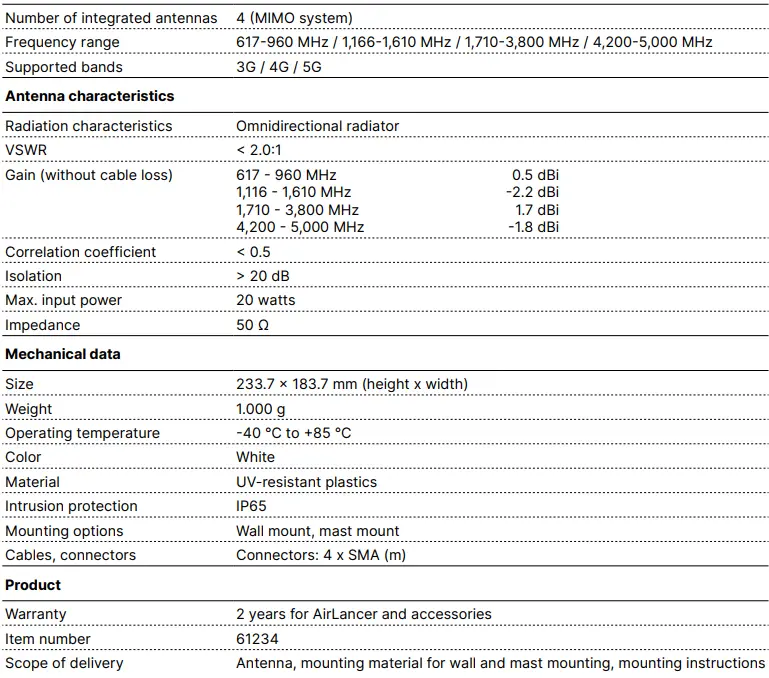 LANCOM AirLancer O-360Q-5G Omni-Directional Outdoor Antenna-fig4