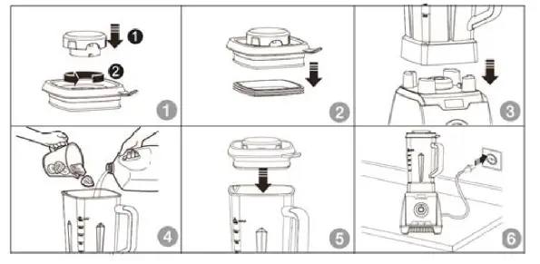 amazon basics B07VSNXS5N 1200 Watt Multi Speed Countertop Blender - fig4