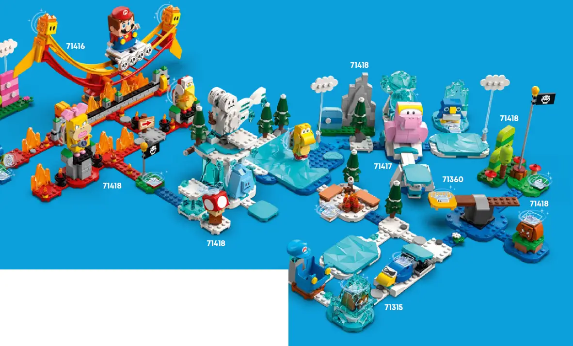 LEGO SUPER MARIO 71417 Fliprus Snow Adventure Expansion Set 9