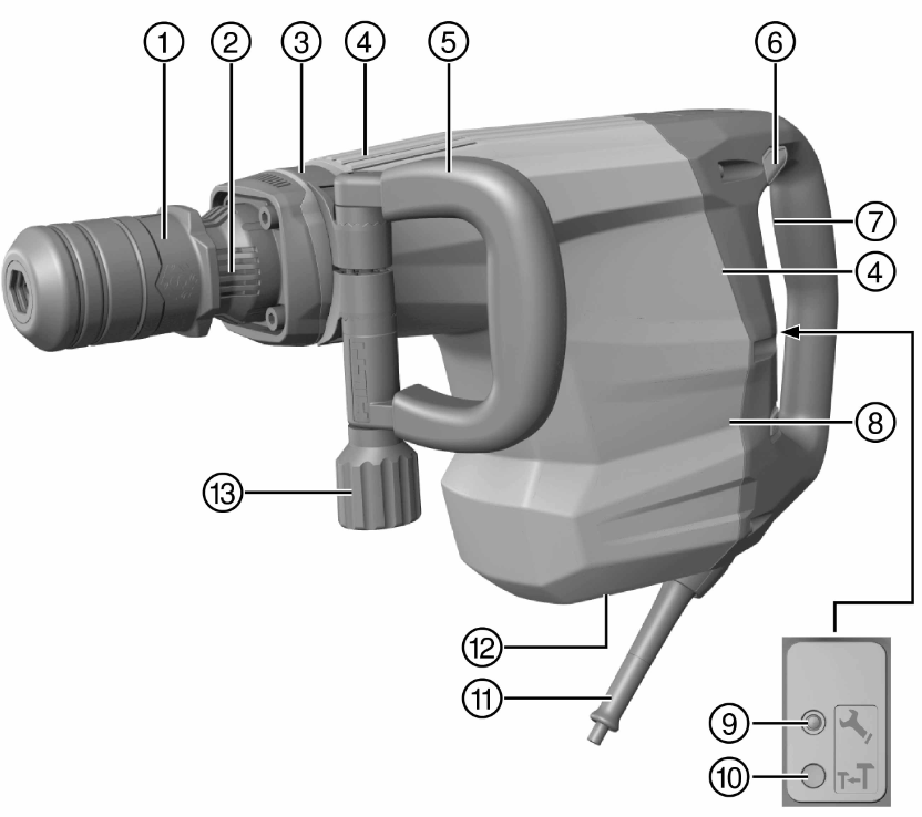 HILTI TE 800-AVR Demolition Hammer - 1