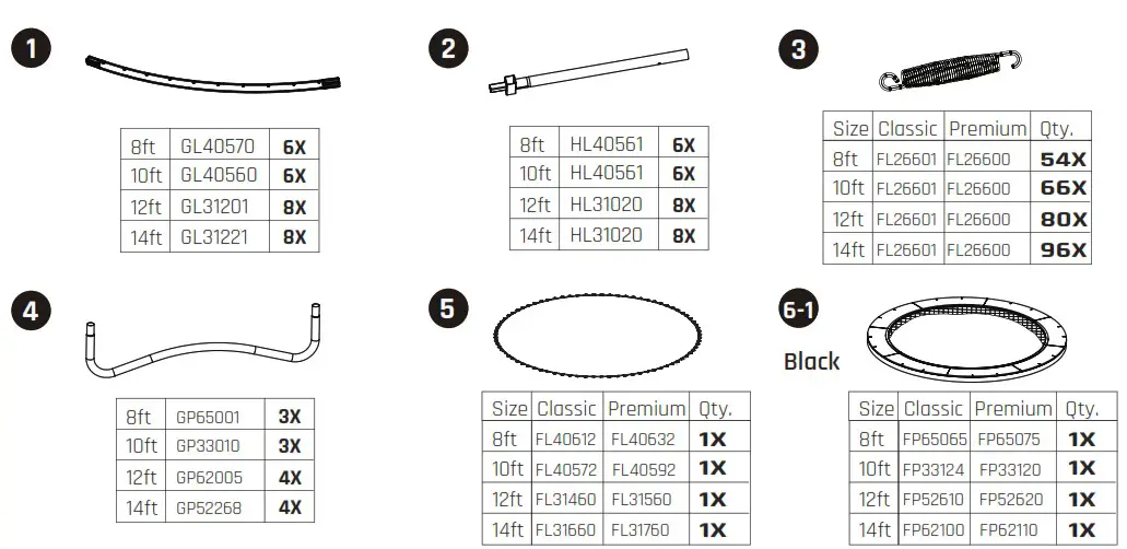 EXIT TOYS Allure Classic Trampolin ø305cm - Product Overview 1