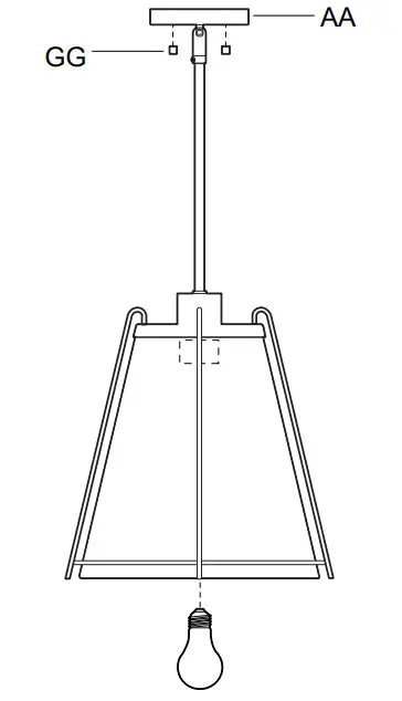 THE HOME DEPOT 3693-338 Dara Light Pendant - Figure 4