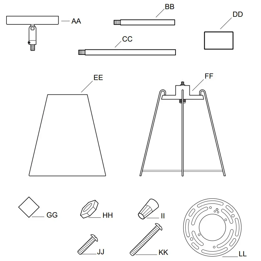 THE HOME DEPOT 3693-338 Dara Light Pendant - Tools 2