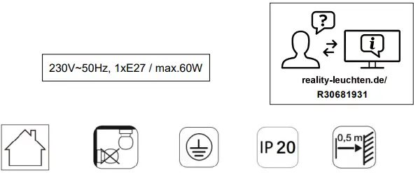 Reality R30681967 Jagger Pendant Light Black 1-Light-FIG3