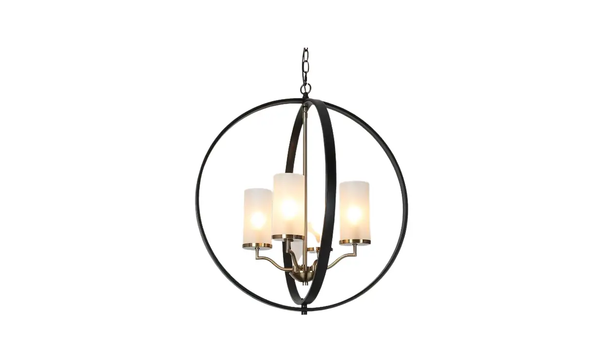 Zevni A04775 Ante 4-light Black/gold Transitional Chandelier Instruction Manual