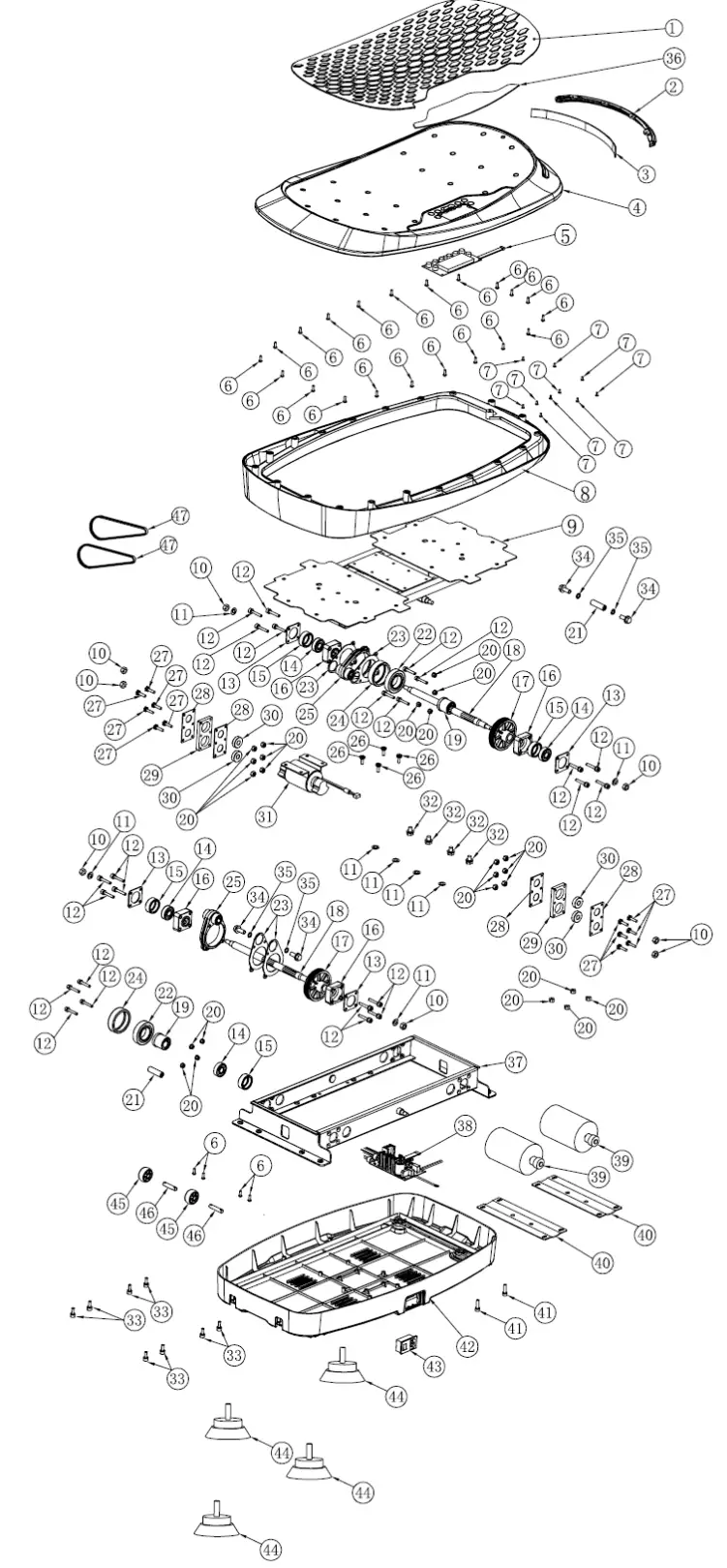 SUNNY HEALTH FITNESS SF VP822058 Fitboard 4D Vibration Platform Exercise Machine-fig1
