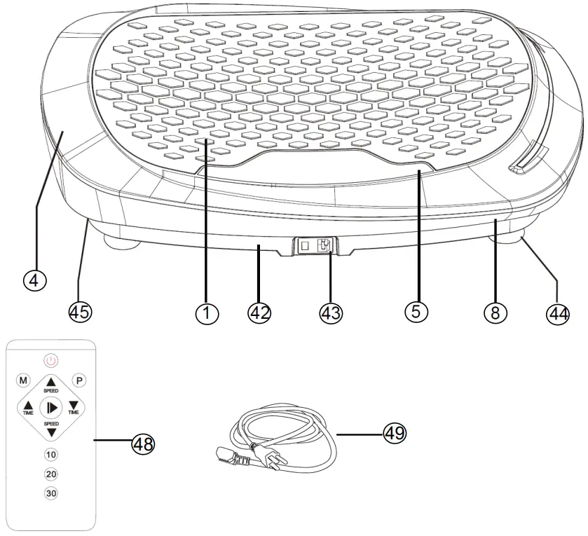 SUNNY HEALTH FITNESS SF VP822058 Fitboard 4D Vibration Platform Exercise Machine-fig2