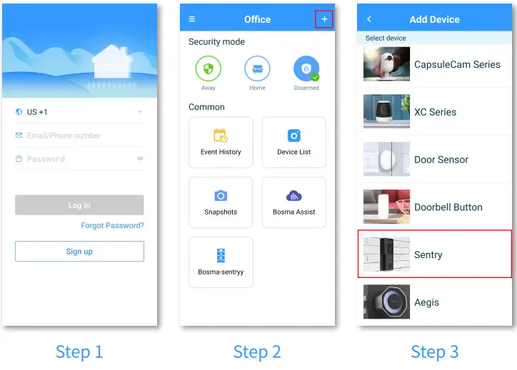 BOSMA 851781007869 Sentry Video Doorbell - getting started1