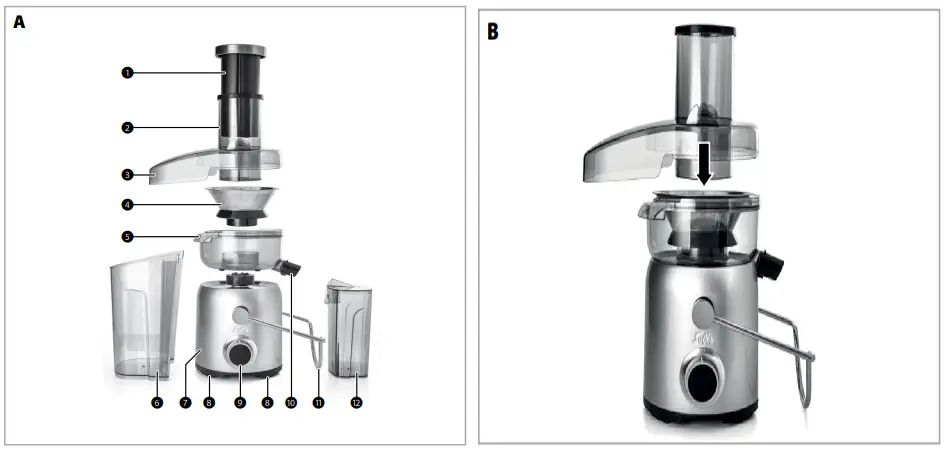 Solis 8451 Juice Fountain Compact - Fig 1