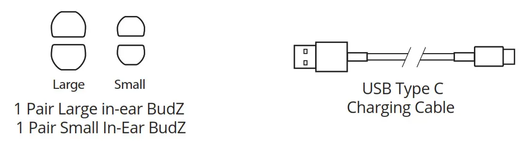 Oontz BudZ Bluetooth Earbuds - Ear Budz