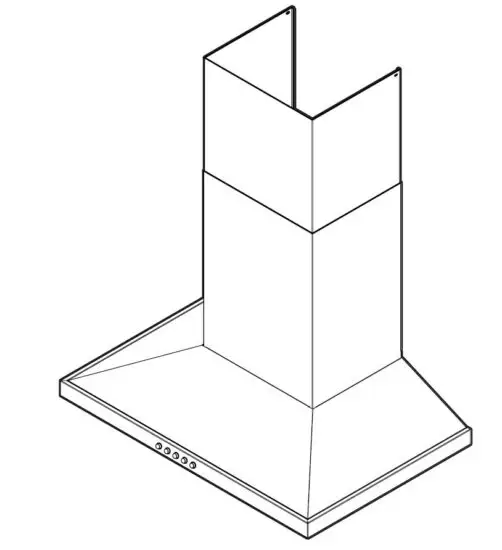 arietta ALS436SSB 36 Inch Stainless Steel Convertible Chimney Style Wall Mount Hood.JPG