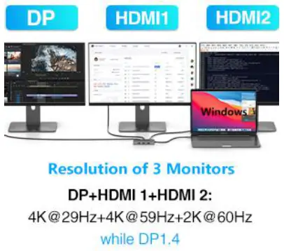 ABIWAZY B0B67NNWHB 8-in-1 USB C Hub - 9