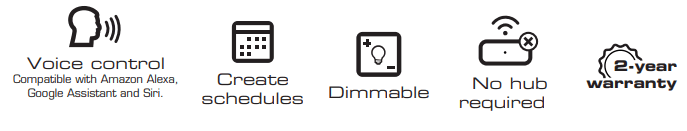 NEXXT NHB-W110 Smart Wi Fi LED Tunable white Bulb - icon