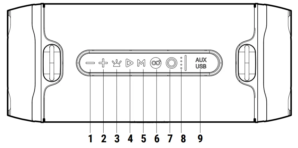 LEDWOOD XTREME240 BT Portable Speaker - figure 1
