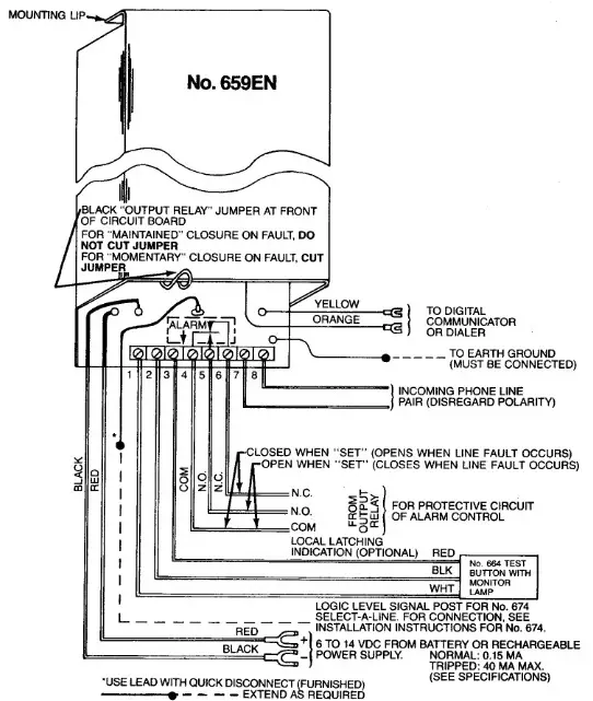 ADEMCO 659EN Line Fault Monitor - overview 1