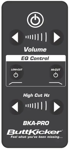 ButtKicker BKA 130 Ci Power Amplifier - Remote