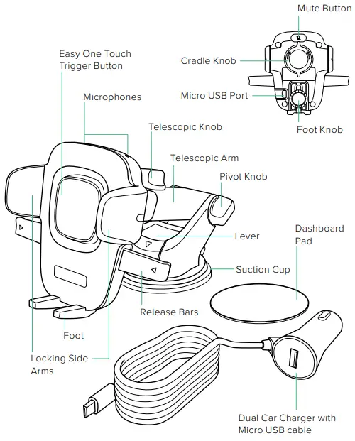 iottie Alexa Built-in Dash &amp -Product Information