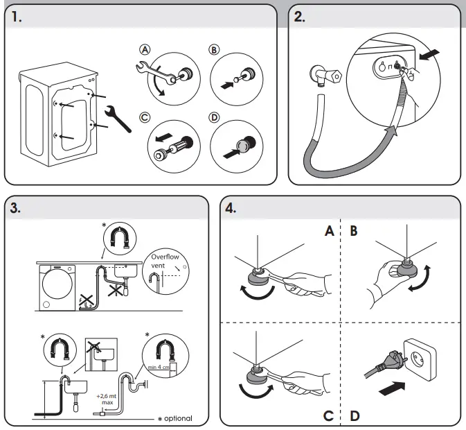 CANDY CSW4852DE 1400rpm 8+5kg Smart Touch Washer Dryer - fig 1