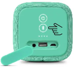 FRESH N REBEL 1RB7000CC Water Proof Bluetooth Speaker - Press the Bluetooth button