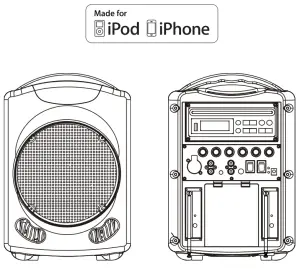 CALIFONE PA419 Wireless Portable PA System