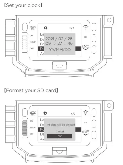 CEYOMUR CY65 Trail Camera- Clock