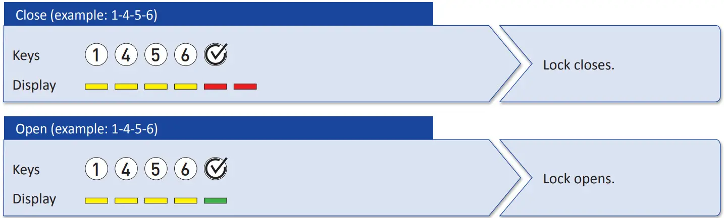 LEHMANN M610 TA03 Locker lock with Keypad - FIXED CODE MODE 2