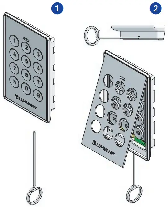 LEHMANN M610 TA03 Locker lock with Keypad - pin 1
