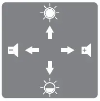 Victure BM50 Baby Monitor - submenu button