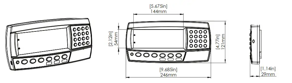 rinstrum R420 Smart Weighing Solutions - Panel Mount
