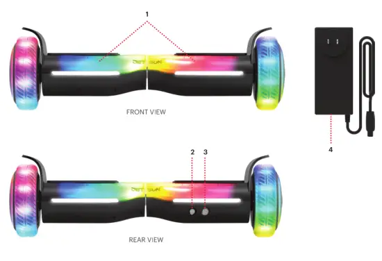 JETSON Hali X All Terrain Hoverboard - board