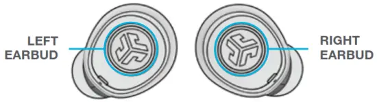 JLAB JBUDS Air True Wireless Earbuds - BUTTON FUNCTIONS