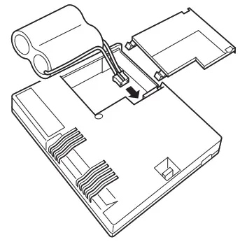 DeNOva Detect ML 310ES Natural Wireless Gas Detectors Alarm - battery pack