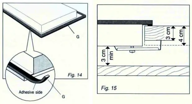 omega OCG64XTGG Gas Cooktop Instruction Manual - Fig 14,15