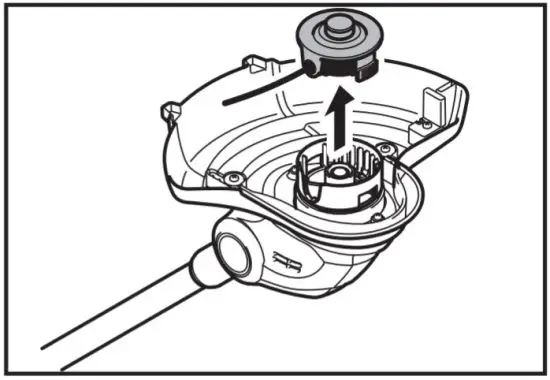 makita DUR141 Cordless String Trimmer -cutting head 2