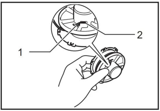 makita DUR141 Cordless String Trimmer -spool 2