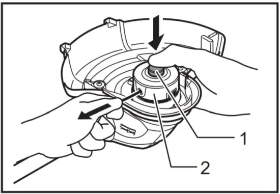makita DUR141 Cordless String Trimmer -spool 6