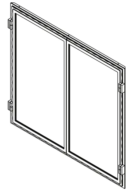 heatilator BIR50 B Wood Fire Place - Doors2