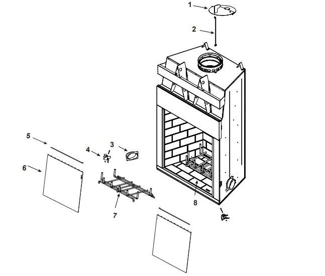 heatilator BIR50 B Wood Fire Place - fig1